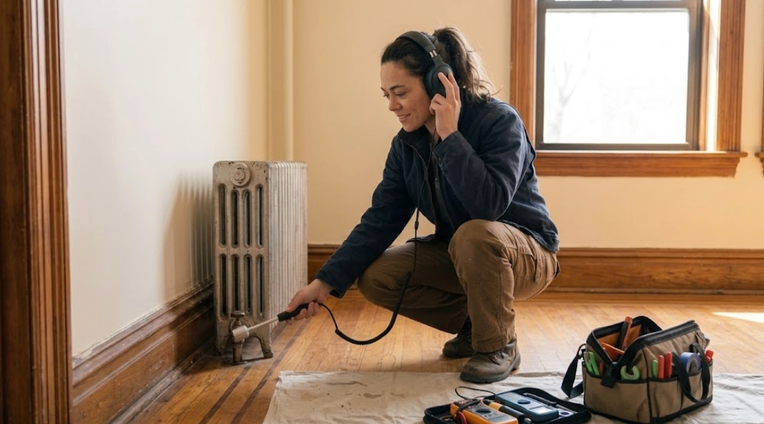 Non-invasive hidden water leak detection in Brighton Beach, Brooklyn