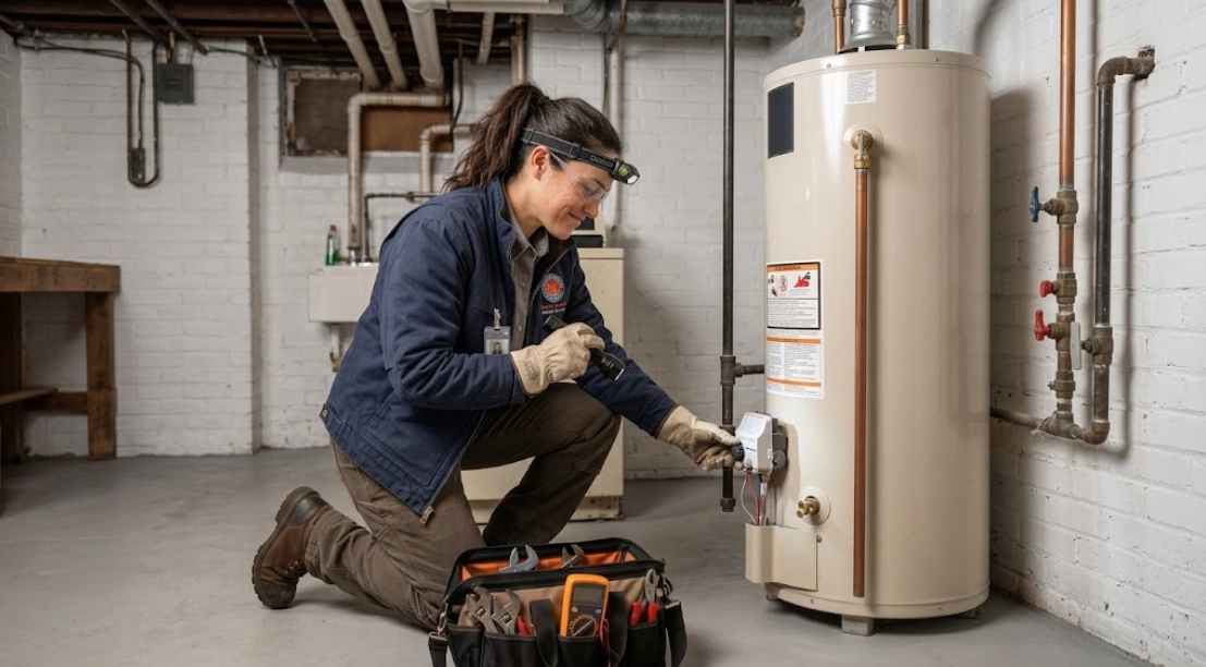 Water heater repair and diagnostic service in Brighton Beach, Brooklyn